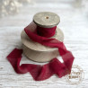 Old Fashion Ribbon Silk Chiffon BURGUNG