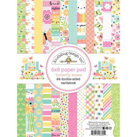 Doodlebug Design Butterfly Kisses Paper Pad 6x8