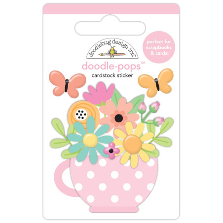 Doodlebug Design Butterfly Kisses Cup Of Cheer Doodle-Pops