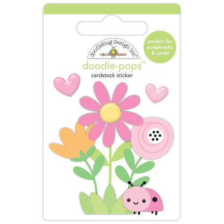 Doodlebug Design Butterfly Kisses Ladybug Garden Doodle-Pops