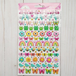 Doodlebug Design Butterfly Kisses Puffy Icons Stickers
