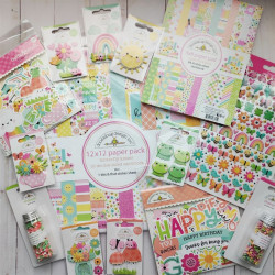 Doodlebug Design Butterfly Kisses Spring Bouquet Shaker-Pops