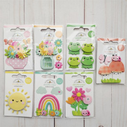 Doodlebug Design Butterfly Kisses Spring Bouquet Shaker-Pops