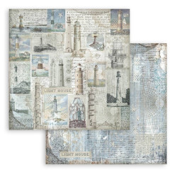 Stamperia Silent Sea Backgrounds Paper Pack 20x20cm