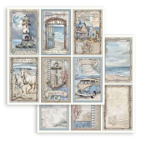 Stamperia Silent Sea Paper Sheet 6 Cards 30x30cm