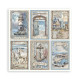 Stamperia Silent Sea Paper Sheet 6 Cards 30x30cm