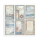 Stamperia Silent Sea Paper Sheet 6 Cards 30x30cm