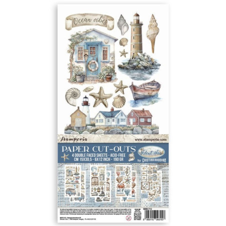 Stamperia Silent Sea Paper Cut-outs 4fogli