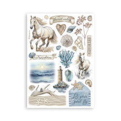 Stamperia Silent Sea A5 Washi Pad 8pz