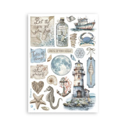 Stamperia Silent Sea A5 Washi Pad 8pz