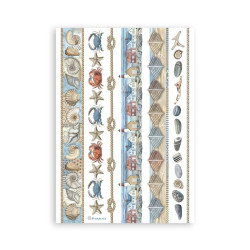 Stamperia Silent Sea A5 Washi Pad 8pz