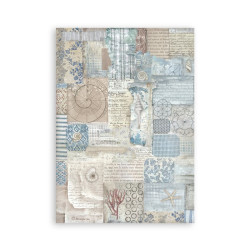 Stamperia Silent Sea A5 Washi Pad 8pz