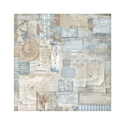 Stamperia Fabric Sheets SILENT SEA 30x30cm 4pezzi