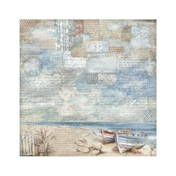 Stamperia Fabric Sheets SILENT SEA 30x30cm 4pezzi