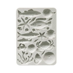 Stamperia Silent Sea A5 Silicon Mold Shells and Fish