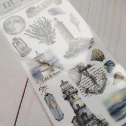 Stamperia Silent Sea Rub-On Lighthouse