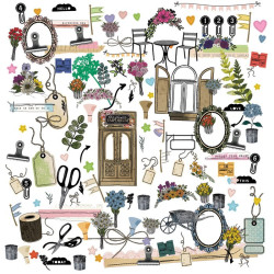 49 and Market The Flower Emporium Laser Cut Elements 138pz