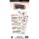 49 and Market The Flower Emporium Rub-On Transfer Set 3 fogli