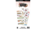 49 and Market The Flower Emporium Rub-On Transfer Set 3 fogli
