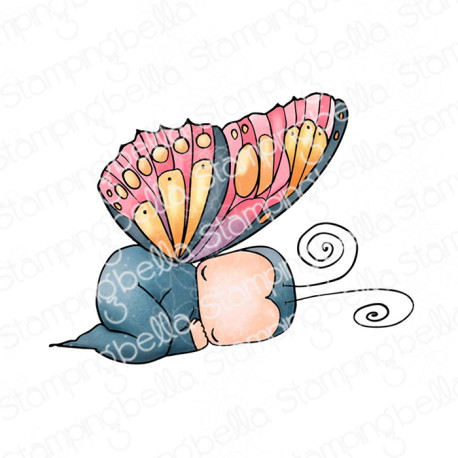 Stamping Bella Sleeping Butterfly Baby Cling Stamp