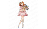 Stamping Bella Curvy Girl can buy herself Flowers Cling Stamp