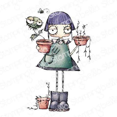 Stamping Bella Oddball Gardener Cling Stamp