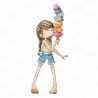 Stamping Bella Tiny Townie Ally loves Ice Cream Cling Stamp