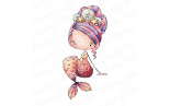 Stamping Bella Whimsabella Mermaid Serene Cling Stamp