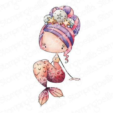 Stamping Bella Whimsabella Mermaid Serene Cling Stamp