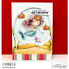 Stamping Bella Whimsabella Mermaid Starfish Sparkle Cling Stamp
