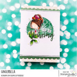 Stamping Bella Whimsabella Mermaid Serene Cling Stamp