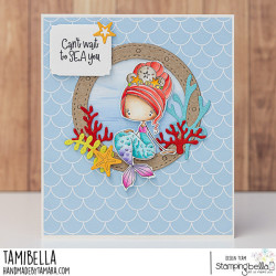 Stamping Bella Whimsabella Mermaid Serene Cling Stamp