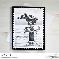 Stamping Bella Oddball Beach Girl Cling Stamp