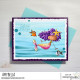 Stamping Bella Whimsabella Mermaid Starfish Sparkle Cling Stamp