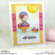 Stamping Bella Beach Bundle Girl with a Floatie Cling Stamp