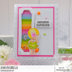 Stamping Bella Summer Beach Bundle Girl in a Pinch Cling Stamp