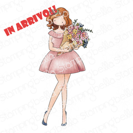 Stamping Bella Curvy Girl can buy herself Flowers Cling Stamp