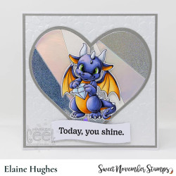 Sweet November Stamps April Diamond Dragon Clear Stamp Set