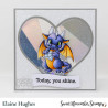 Sweet November Stamps April Diamond Dragon Clear Stamp Set