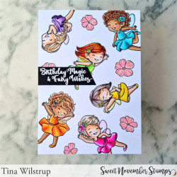 Sweet November Stamps Fairwee Twirl Clear Stamp Set
