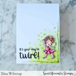 Sweet November Stamps Fairwee Twirl Clear Stamp Set
