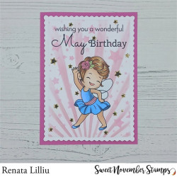 Sweet November Stamps Fairwee Twirl Clear Stamp Set