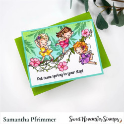 Sweet November Stamps Fairwee Twirl Clear Stamp Set