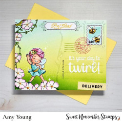 Sweet November Stamps Fairwee Twirl Clear Stamp Set