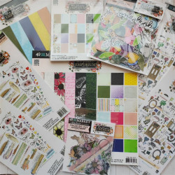 49 and Market The Flower Emporium Staples Paper Pack 30x30cm