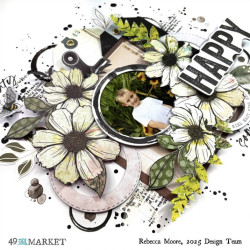 49 and Market The Flower Emporium Foiled Die-Cut 107pz