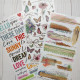 49 and Market The Flower Emporium Rub-On Transfer Set 3 fogli