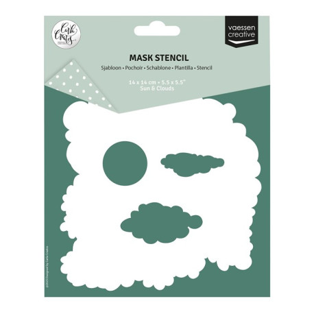 Vaessen Creative Mask Stencil Sun & Clouds