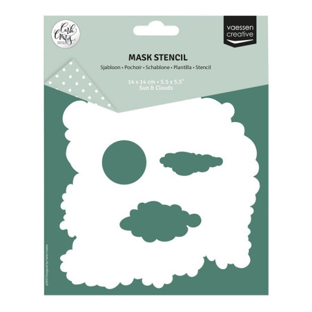 Vaessen Creative Mask Stencil Sun & Clouds