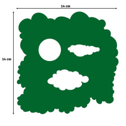 Vaessen Creative Mask Stencil Sun & Clouds